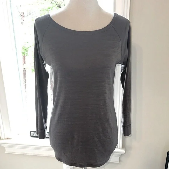 Lilla P 100% Pima Cotton Boatneck Tee, 3/4 sleeves, Medium - Picture 1 of 7